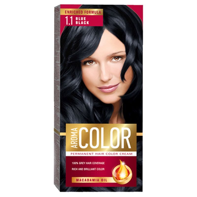 Hajfesték, Aroma Color, 1/1 Kékesfekete