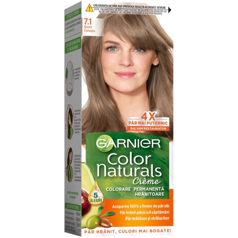 Hajfesték, Garnier Color Naturals, 7/1 Hamvas Szőke