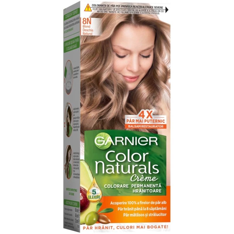 Hajfesték, Garnier Color Naturals, 8N Természetes Világos Szőke