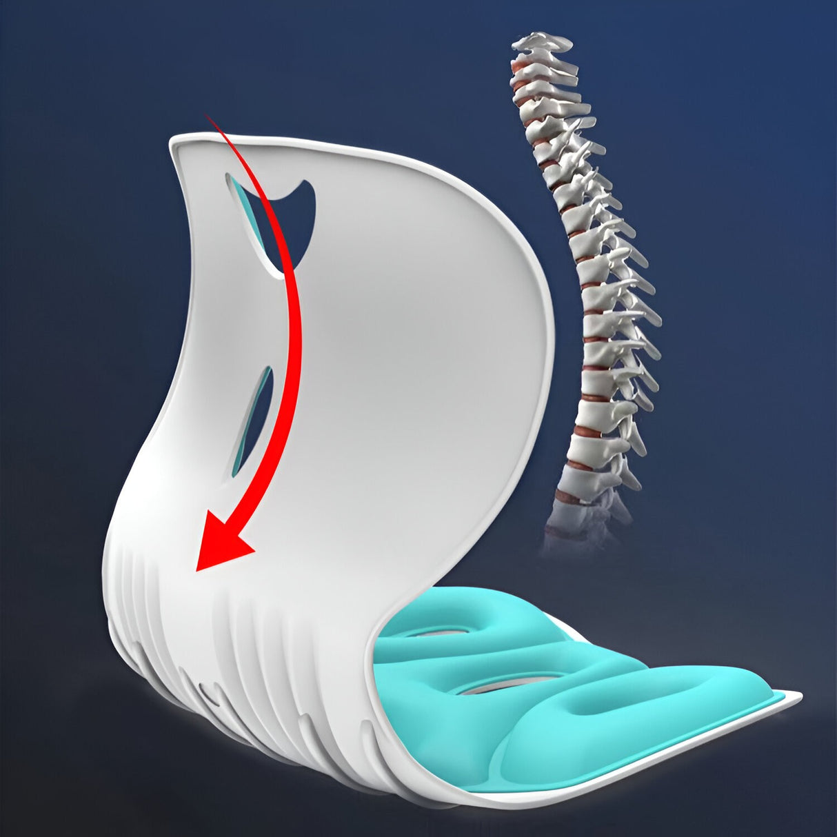 Testtartásjavító széktámasz S méret | BackRelief 2
