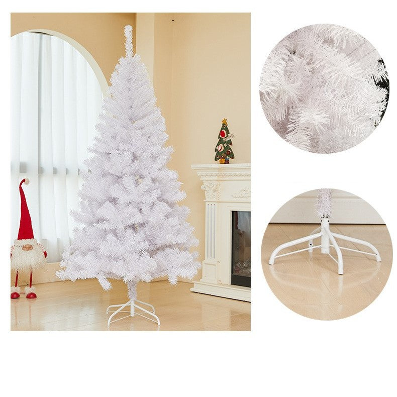 Brad de Craciun artificial cu suport inclus Vivimall, 180 cm, 600 ramuri/varfuri, material plastic, suport clasic, fara iluminare, utilizat pentru interior/exterior, alb - vivimall.ro