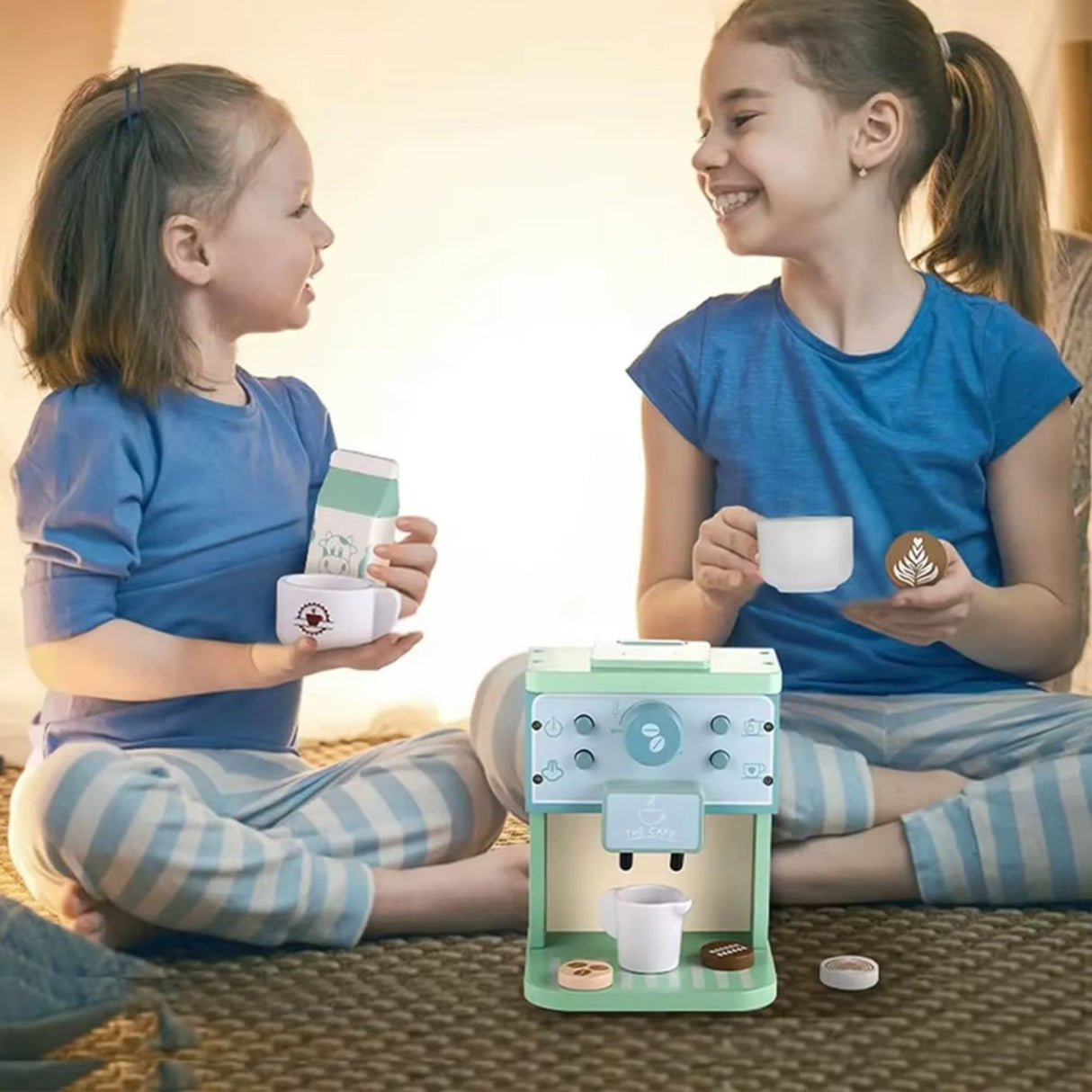 Set jucărie educativă Flippy aparat cafea – certificare CE EN71 CPC, vopsele non-toxice pe bază de apă