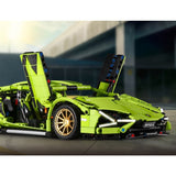 Joc de Construit, Vivimall, Model Lamborghini, 1280 Piese, +6 Ani, Verde - vivimall.ro