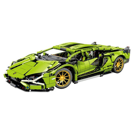 Joc de Construit, Vivimall, Model Lamborghini, 1280 Piese, +6 Ani, Verde - vivimall.ro