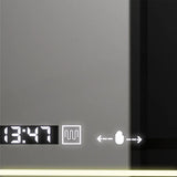 Oglinda Led Rectangulara, Venezia Senzor Motionglow Marcello, Sistem Dezaburire, Ceas & Termometru - vivimall.ro