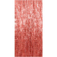 Perdea franjurată rose gold 100x200 cm pentru fundal foto petrecere, vedere frontală completă