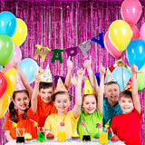 Perdea Franjurata, Vivimall, Model Decor Petrecere, pentru Fundal de Poze, Amenajare Colorata a Petrecerii, Dimensiune 100x200 cm, Roz Inchis - vivimall.ro