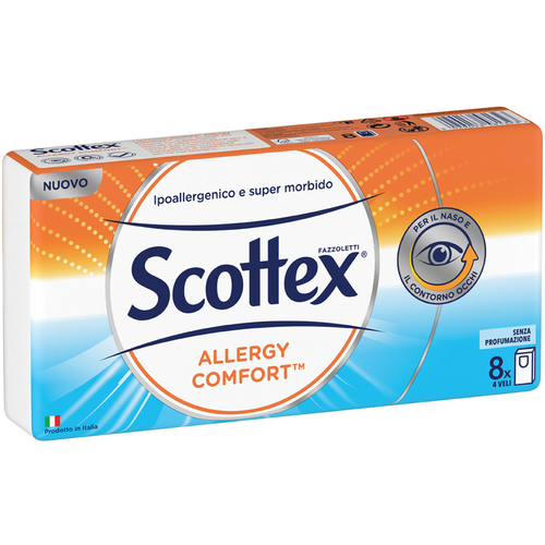 Bucăți de Hârtie SCOTTEX FAZZOLETTI TUTTI I GIORNI 4 VELI 10 PACCHETTI - Confortul zilnic