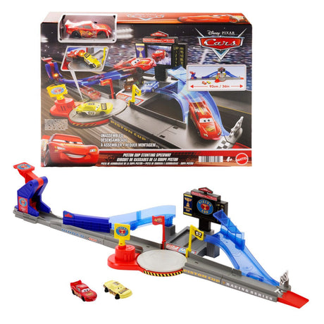 CARS SET DE JOACA PISTA DE CURSE PISTON CUP CU MASINUTA INCLUSA