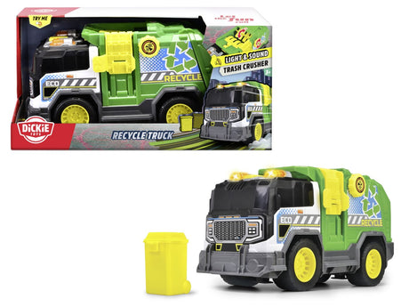 DICKIE CAMION DE RECICLARE CU LUMINI SI SUNETE 30CM