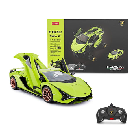 MASINUTA CONSTRUIBILA CU TELECOMANDA LAMBORGHINI SIAN FKP 37 SCARA 1 LA 18
