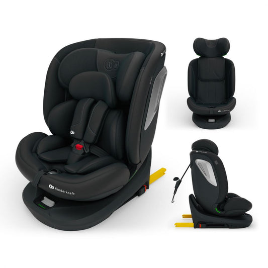 SCAUN AUTO KINDERKRAFT I-GROW 2 I-SIZE 40-150 CM, BLACK