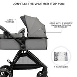 CARUCIOR KINDERKRAFT ESME, 3 IN 1, MOONLIGHT GREY