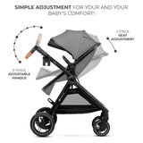 CARUCIOR KINDERKRAFT ESME, 3 IN 1, MOONLIGHT GREY