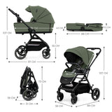 CARUCIOR KINDERKRAFT YOXI 3IN1 (MINK PRO) MISTIC GREEN