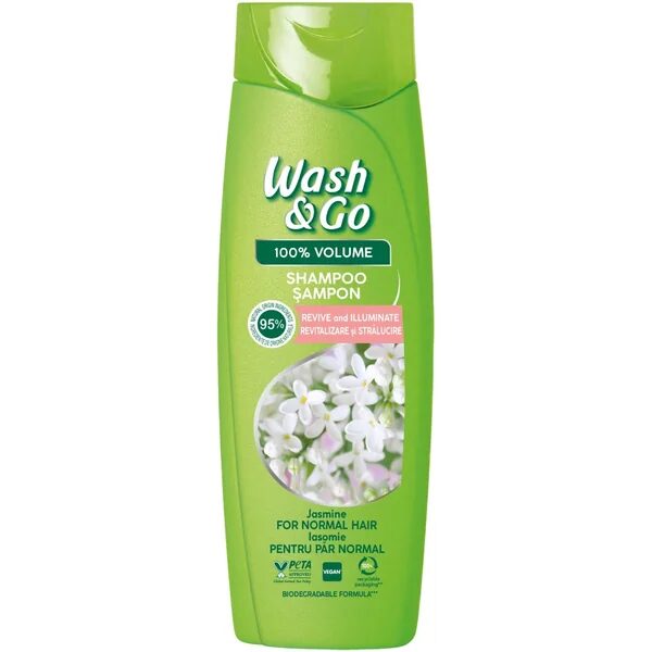 Șampon cu Iasomie Wash&Go 360ml - Hidratare și Volum