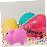 Pompa Electrica Pentru Umflat Baloane, 380 W, din Plastic, Model Porc, Roz - vivimall.ro