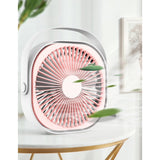 Mini asztali ventilátor USB-vel, 360 fokos forgatás, 3 sebesség, 1500 Ma, 13,5 x 12,8