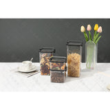 Recipient din Plastic, Vivimall, pentru Alimente/Obiecte, Inchidere Ermetica, 10.2 x 24.2 cm, 1800 ml, Transparent - vivimall.ro