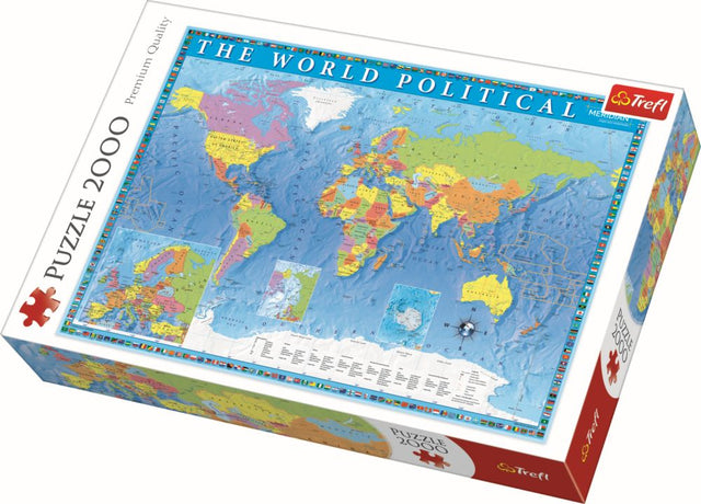 PUZZLE TREFL 2000 HARTA POLITICA A LUMII