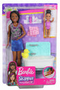 PAPUSA BARBIE MAMICA BRUNETA CU BEBELUS