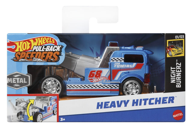 HOT WHEELS MASINUTA METALICA CU SISTEM PULL BACK HEAVY HITCHER SCARA 1:43