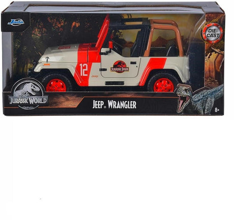 MASINUTA METALICA JURASSIC WORLD 1992 JEEP WRANGLER 1:24