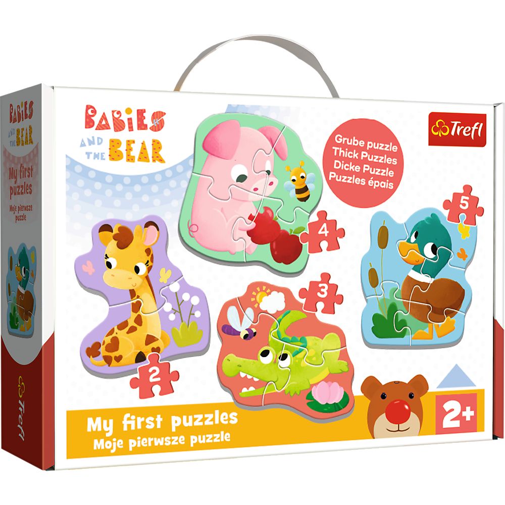 PUZZLE TREFL BABY CLASIC PUII DE ANIMALE 14 PIESE
