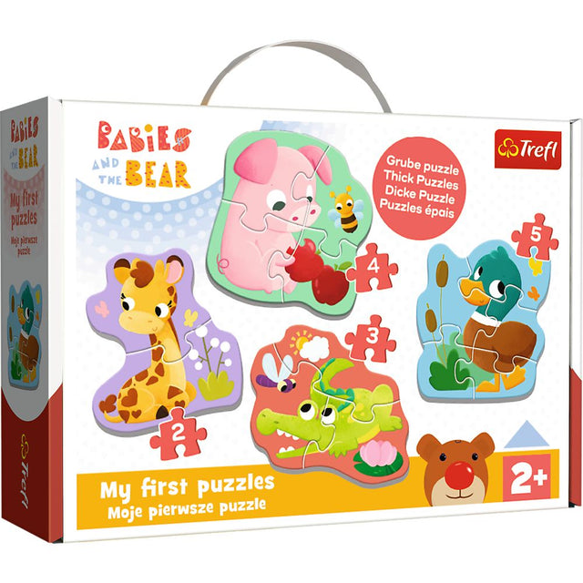 PUZZLE TREFL BABY CLASIC PUII DE ANIMALE 14 PIESE