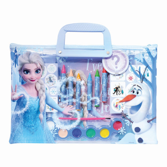 HAPPI HOBBI SET PICTURA GEANTA TRANSPARENTA FROZEN AVENTURA INGHETATA