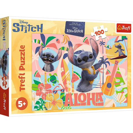PUZZLE TREFL 100 DISNEY STITCH SI PRIETENII IN ACTIUNE