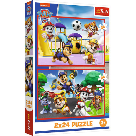 PUZZLE TREFL 2X24 PATRULA CATELUSILOR ZIUA AMUZANTA A CATELUSILOR
