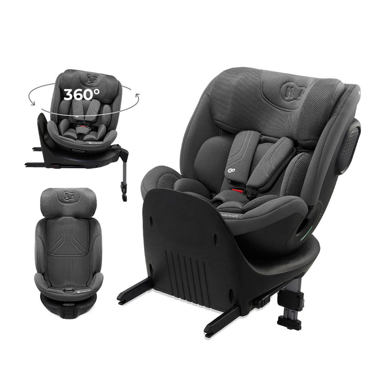 SCAUN AUTO KINDERKRAFT XRIDER 2 I-SIZE 40-150 CM GREY
