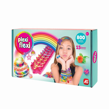 PLEXI FLEXI GHERGHEF PENTRU IMPLETIT CU 800 ELASTICE DIN CAUCIUC SI 15 ACCESORII