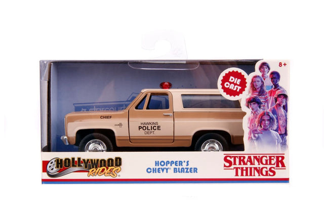 JADA STRANGER THINGS MASINUTA METALICA HOPPERS CHEVY K5 BLAZER SCARA 1 LA 32
