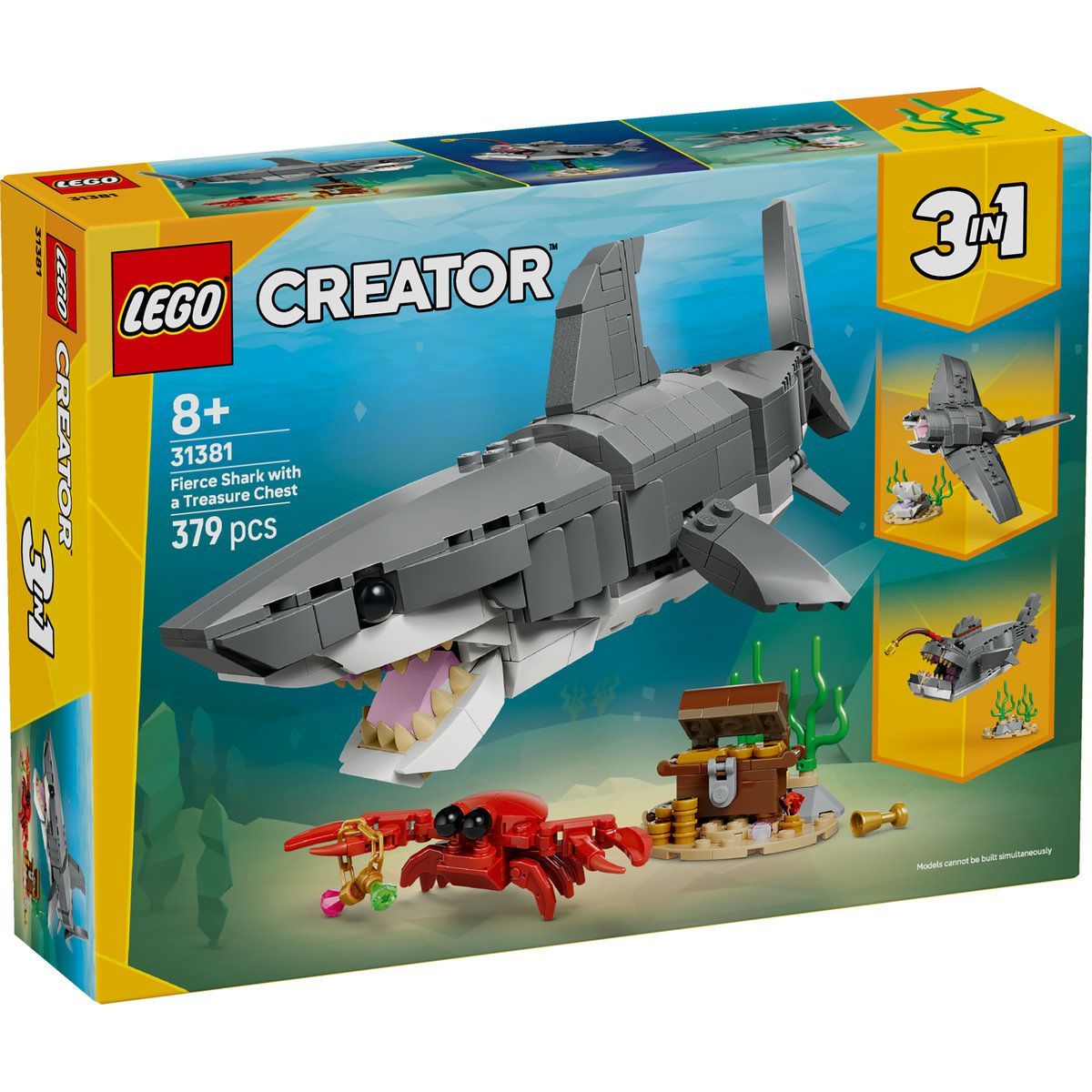 LEGO CREATOR RECHIN FEROCE CU UN CUFAR DE COMORI 31381