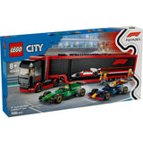 LEGO CITY CAMION F1 CU MASINILE F1 RB20 SI AMR24 60445
