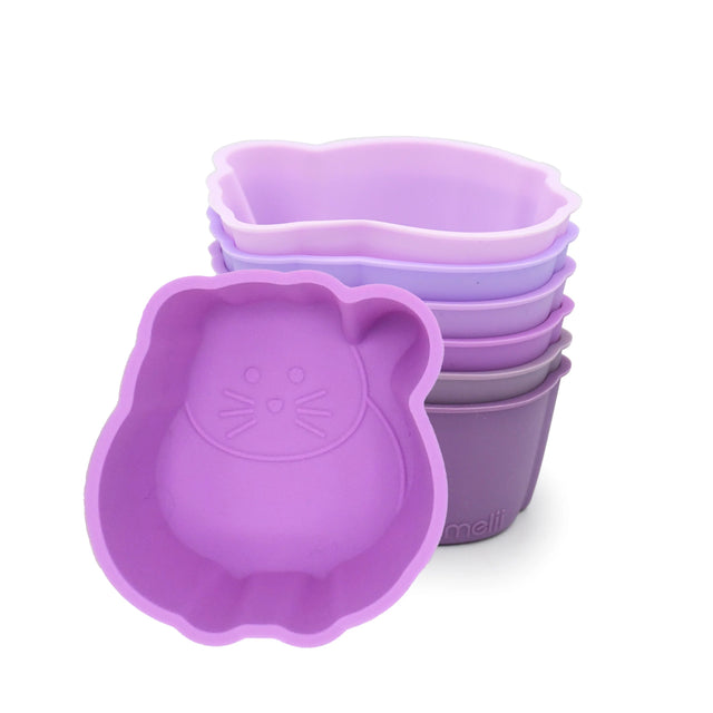 SET 6 FORME DE GATIT SILICON, MELII, MODEL PISICA