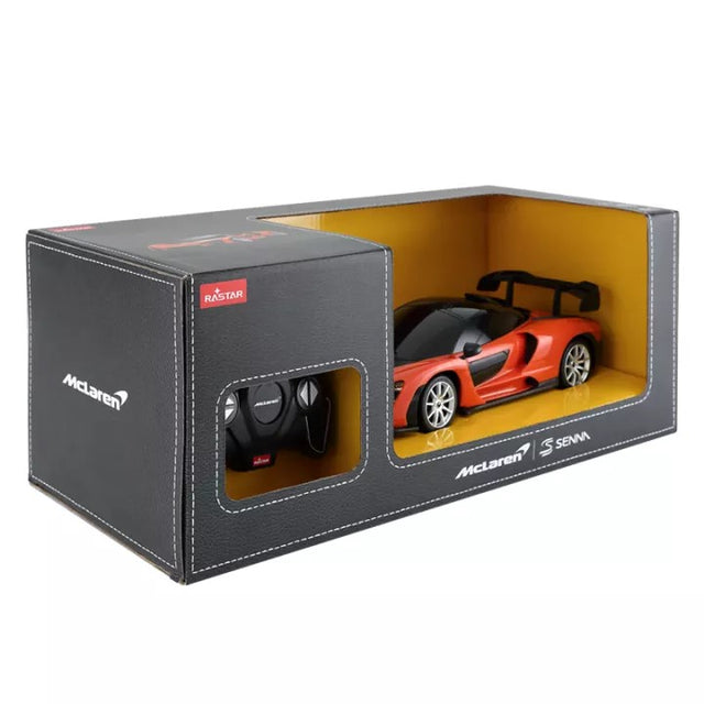 MASINA CU TELECOMANDA McLAREN SENNA PORTOCALIU CU SCARA 1 LA 18