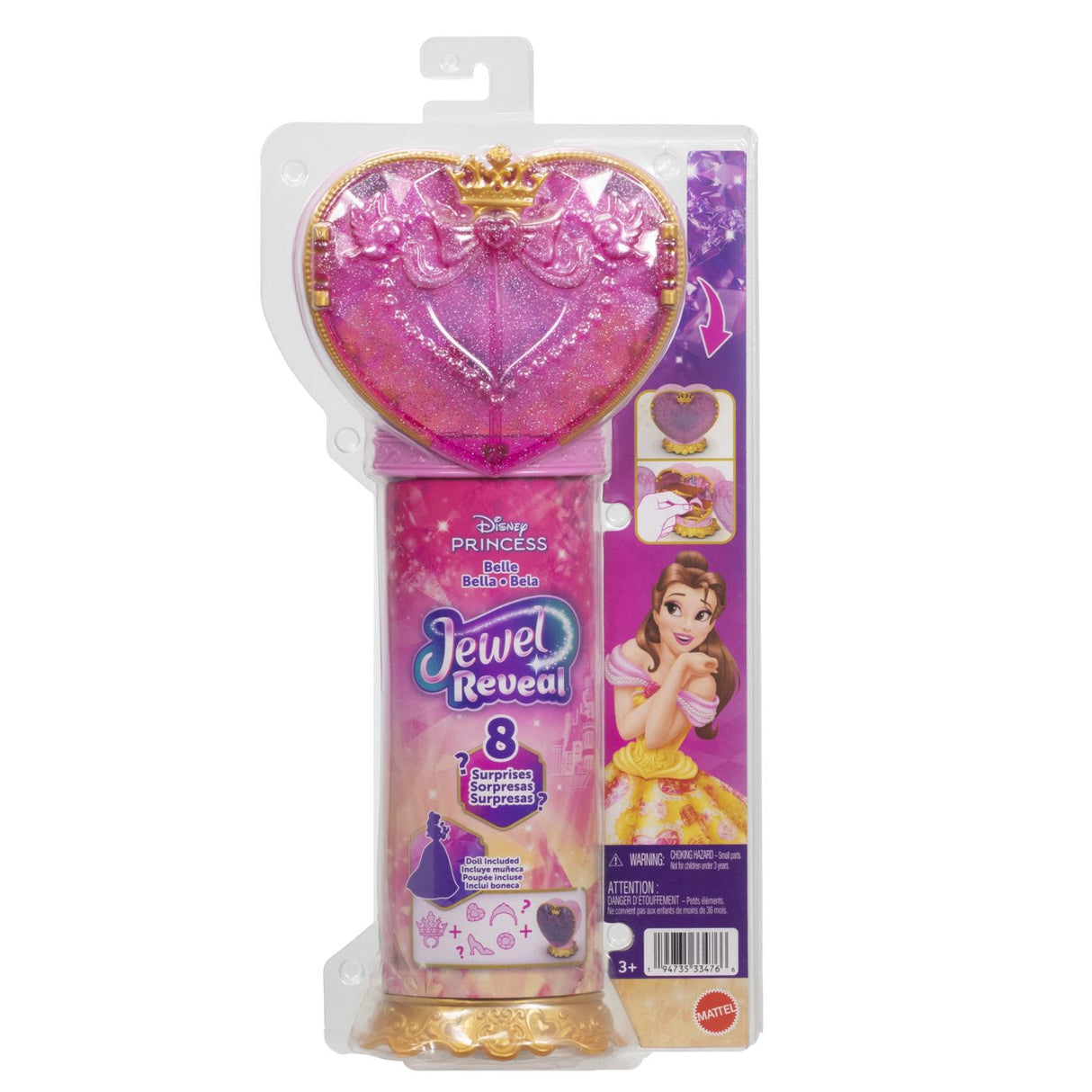 DISNEY PRINCESS JEWEL REVEAL PAPUSA BELLE