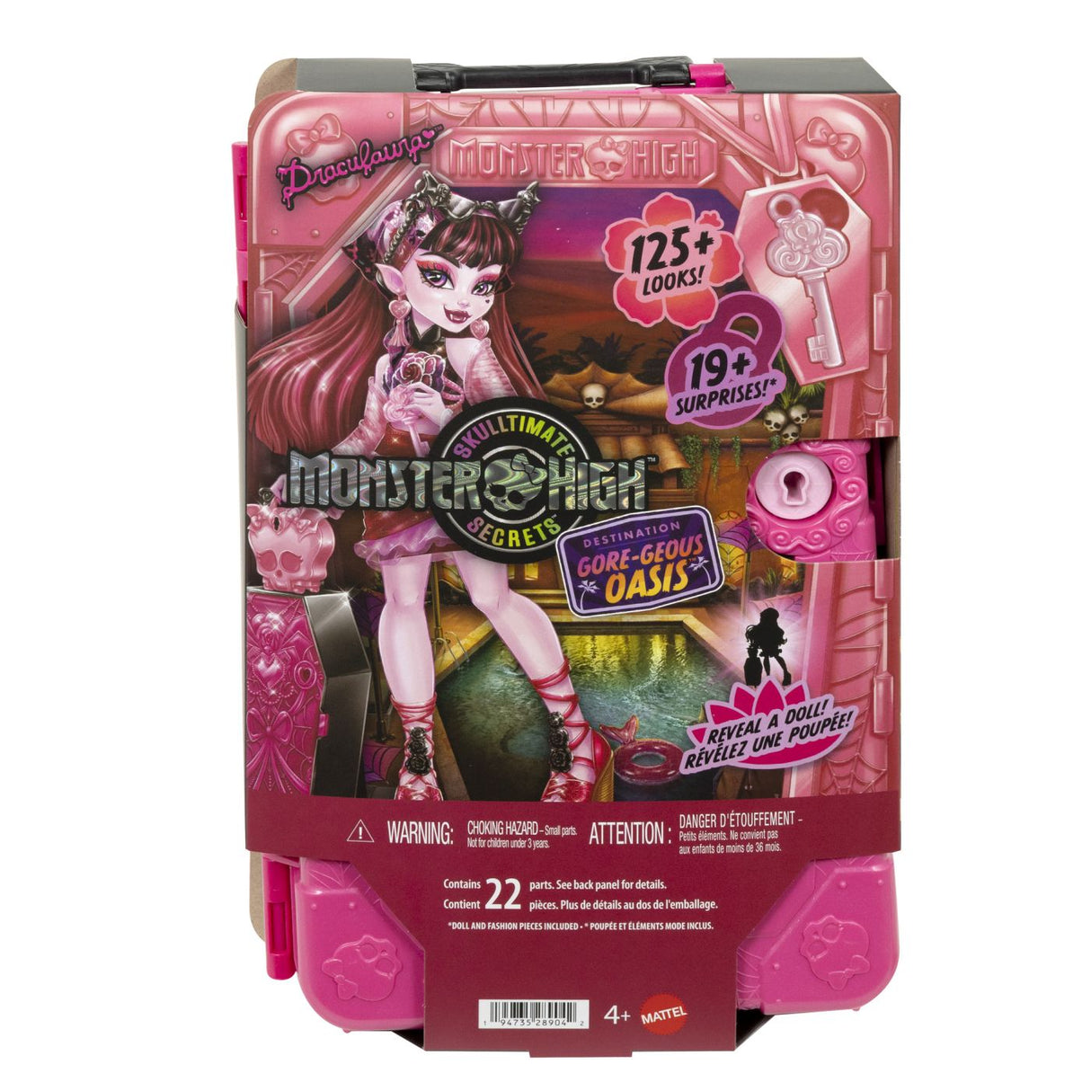 MONSTER HIGH SKULLTIMATE SECRETS PAPUSA DRACULAURA CU ACCESORII