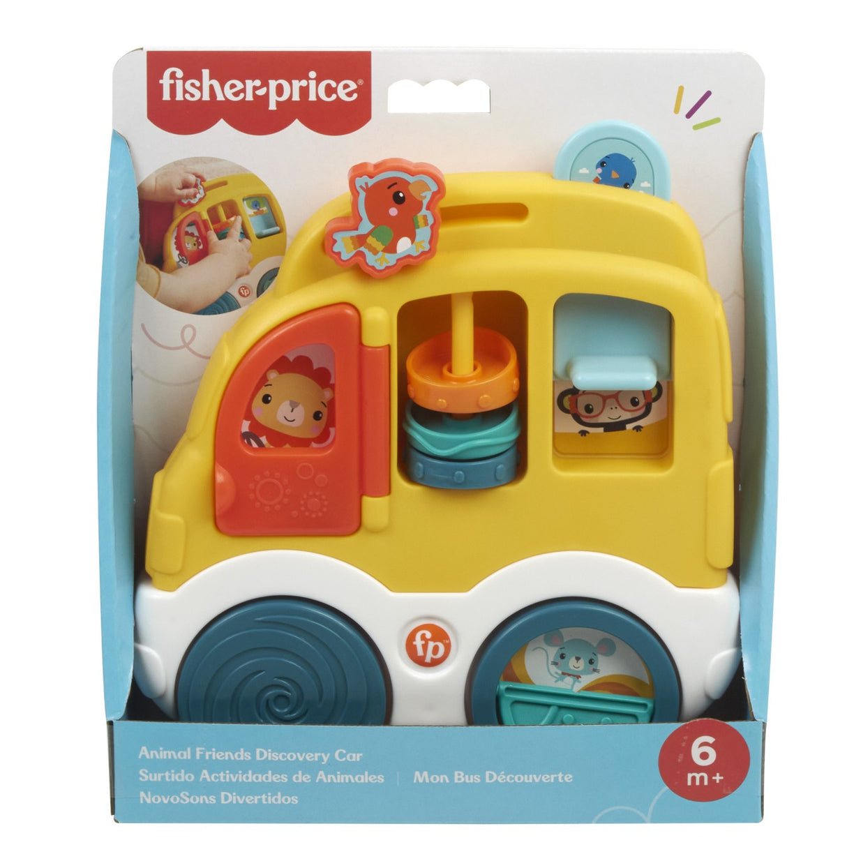 FISHER PRICE ANIMAL FRIENDS CENTRU DE ACTIVITATI MASINUTA