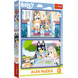 PUZZLE TREFL 2X24 BLUEY DISTRACTIE CU BLUEY
