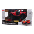 MASINA CU TELECOMANDA JEEP WRANGLER JL ROSU CU SCARA 1 LA 14