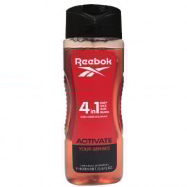 Gel Reebok 400 ml. Activate Your Senses Man 4 in 1 - Întreținere completă