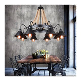 Lustra Indiana, 8*E27, Metal Si Franghie - vivimall.ro
