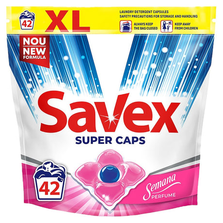 Detergent capsule SAVEX 42 buc Super Semana Parfum