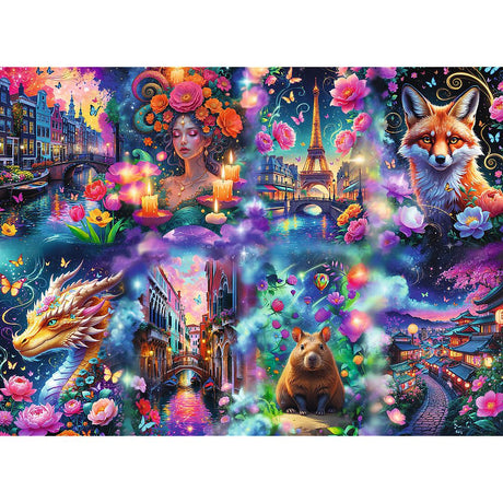 PUZZLE TREFL 8000 PREMIUM PLUS LUMEA COLORATA CU POSTER INCLUS