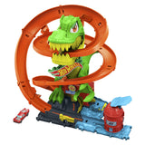 HOT WHEELS CITY SET STATIA DE POMPIERI SI BATALIA CU TREX
