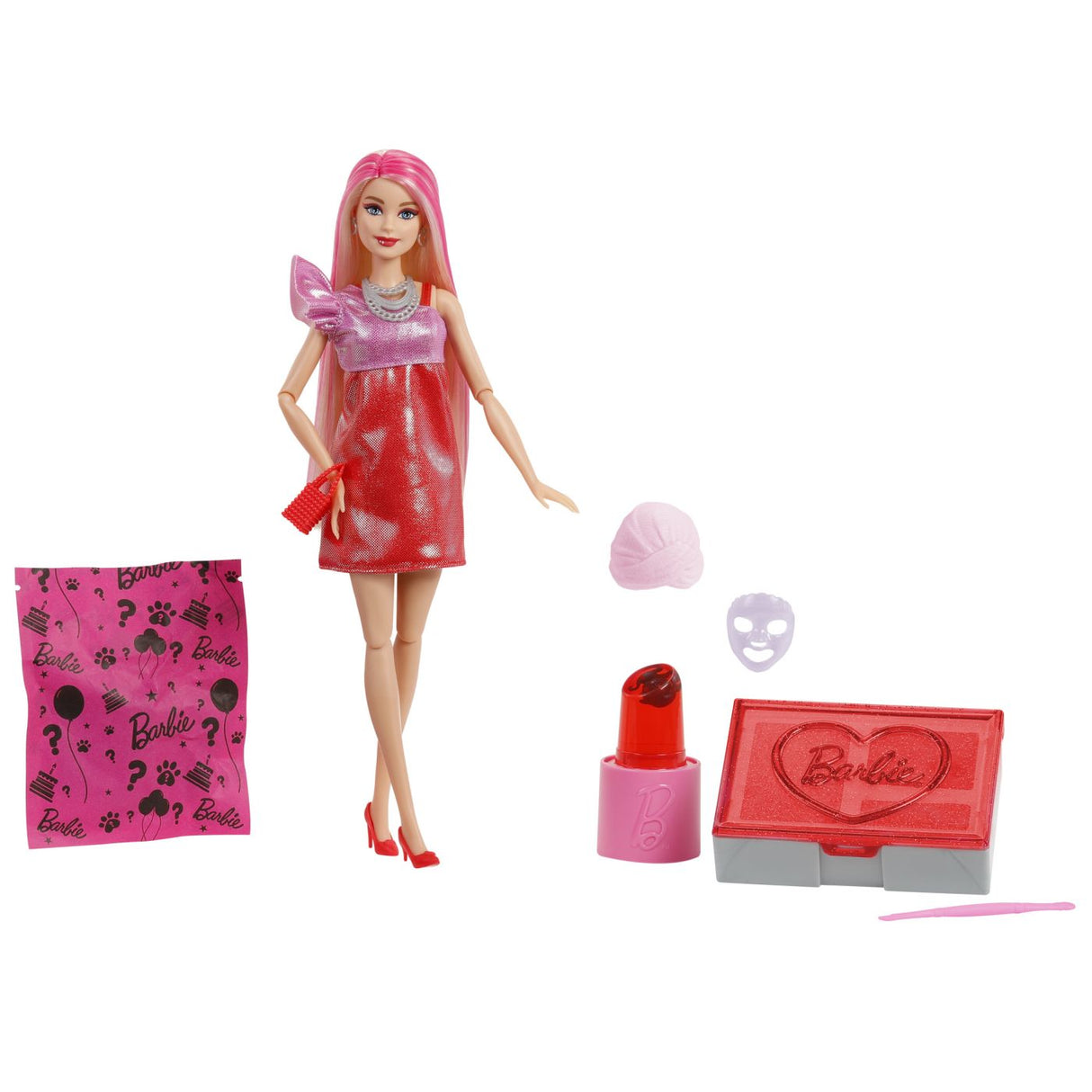 BARBIE PAPUSA PARTY UNBOXED REVEAL PETRECERE GLAM